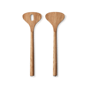 Alfredo Salad Servers, Oak Wood